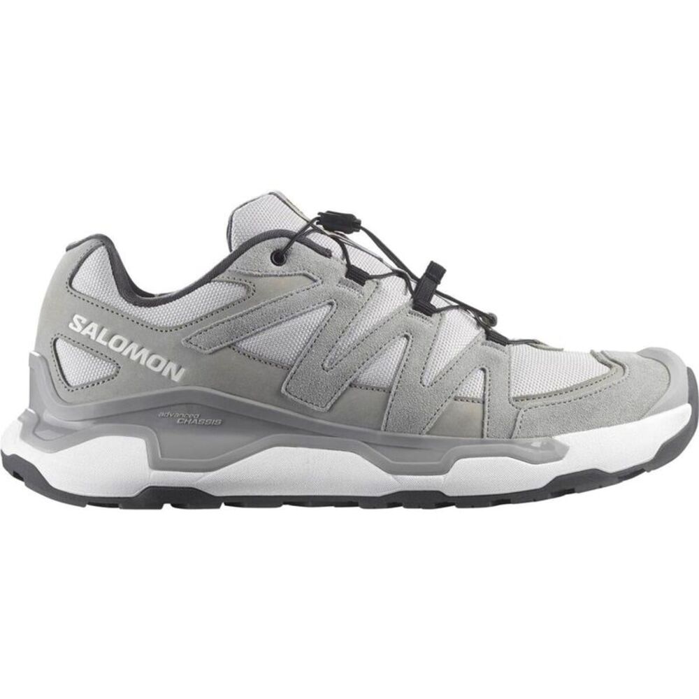 Salomon Mens Roam Leather Shoes / Rock/Alloy